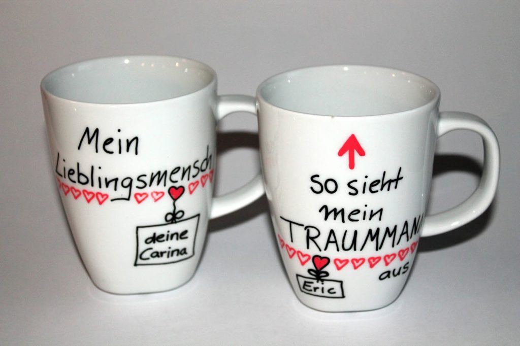 DIY, Basteln: Tassen bemalen in Liebesgeschenk, Geschenkideen und Wohnideen - DIYCarinchen DIY, Basteln: Tassen bemalen in Liebesgeschenk, Geschenkideen und Wohnideen - DIYCarinchen