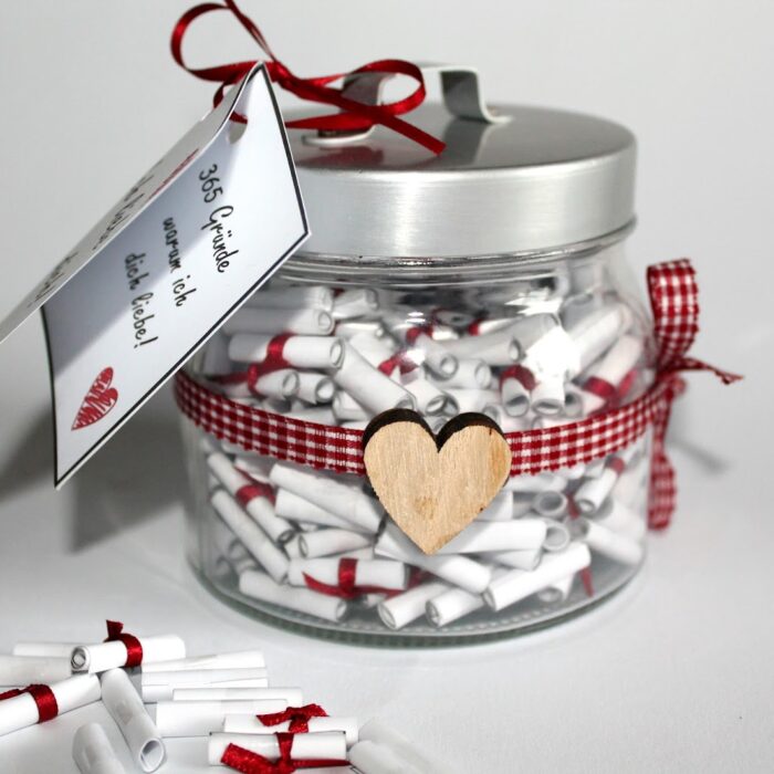 Die perfekte Geschenkidee: DIY 365 Gründe warum ich dich liebe! selber machen