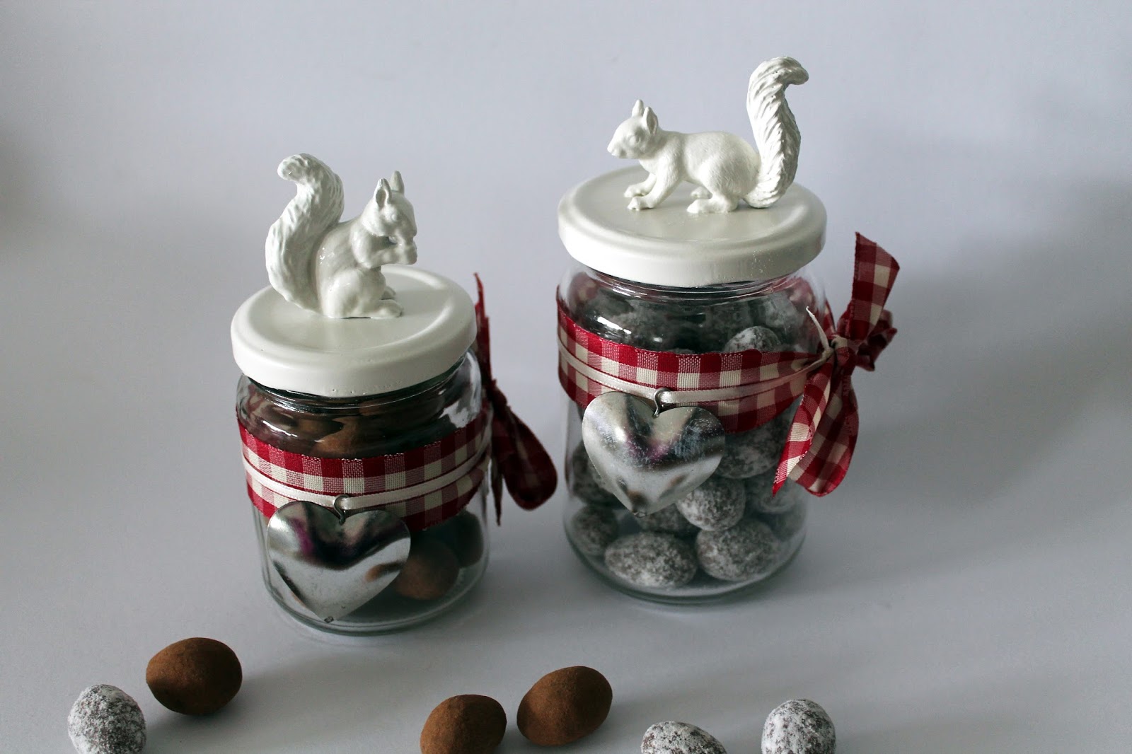 DIY Herbstglas mit Eichhörnchen schnell und einfach selbermachen - Herbstdeko