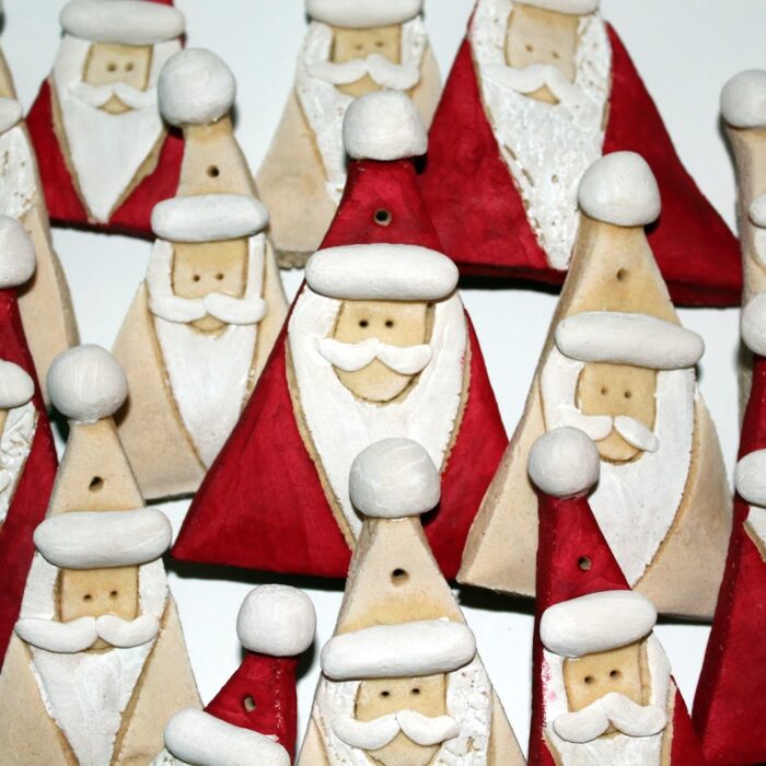 DIY Salzteig Weihnachtsmänner einfach selber machen
