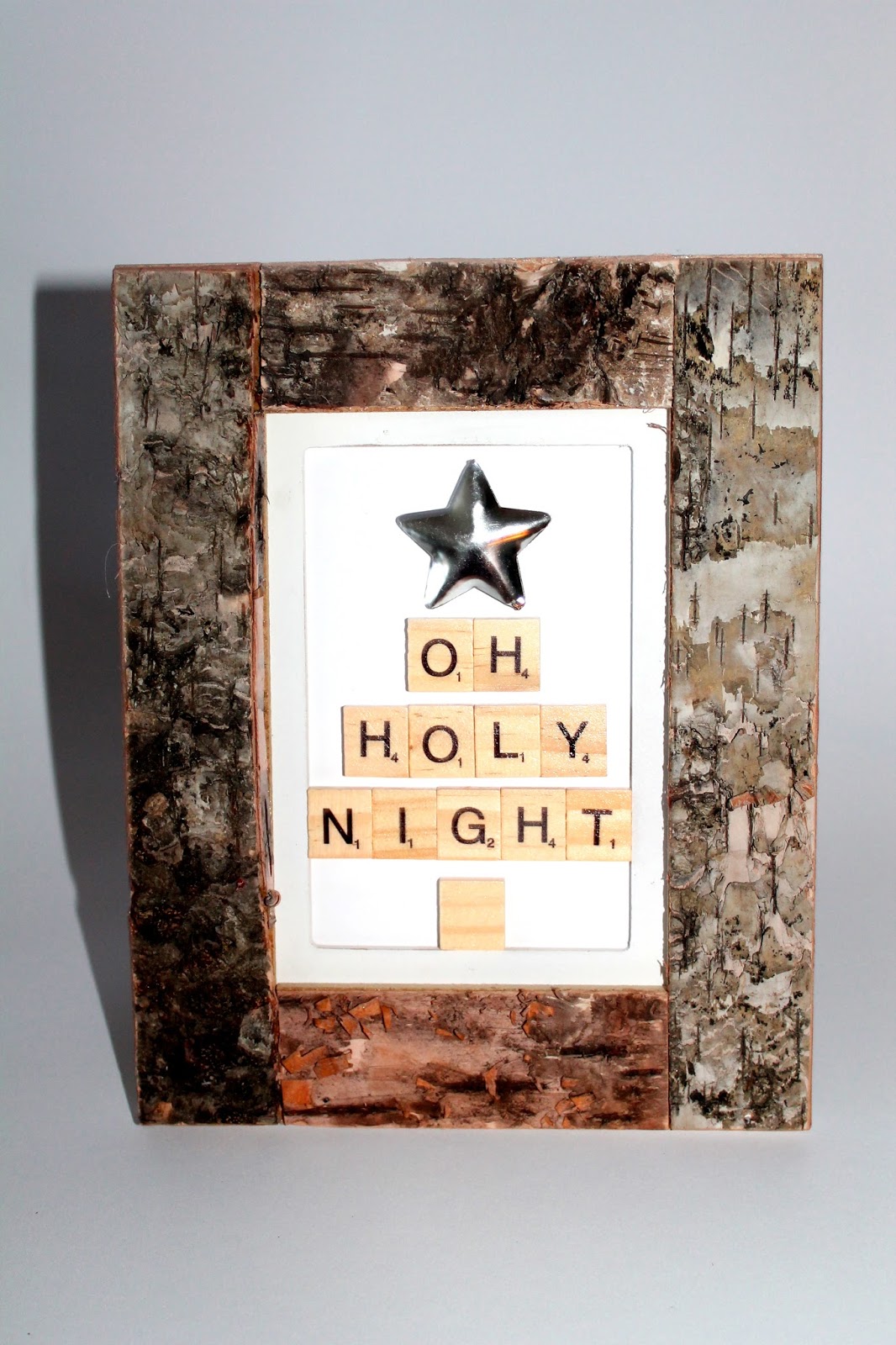 DIY Bild Oh Holy Night aus Scrabble Buchstaben einfach selber machen