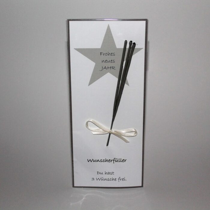 DIY Silvestergeschenk Wunscherfüller Wunderkerzen ganz einfach selber machen