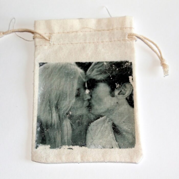 DIY Foto Transfer Potch Stoffsäckchen einfach selber machen