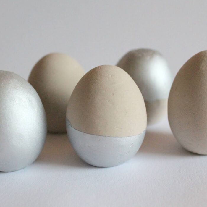 DIY Gips / Betoneier Osterdekoration ganz einfach selber machen