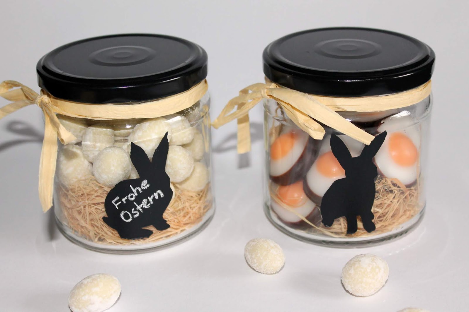 DIY Vorratsgläser mit Tafellackhasen Recycling / Upcycling ganz einfach selbermachen - perfekte Geschenkidee zu Ostern