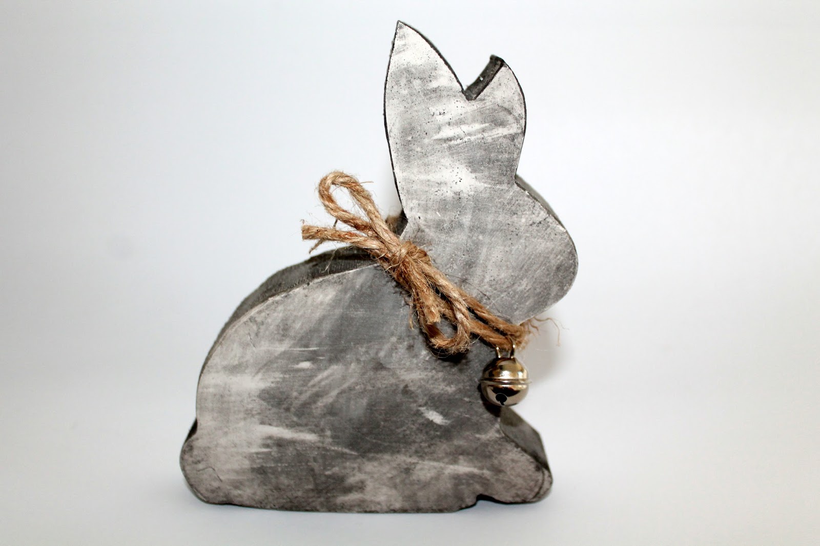 DIY Beton / Gips Hase Osterdekoration