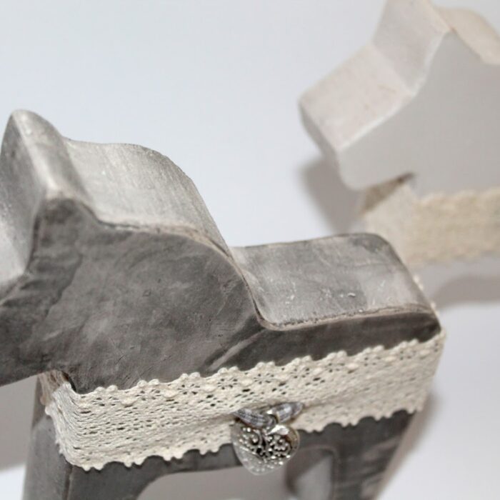 DIY Beton / Gips Dalapferde einfach mit gemachter Form selber machen