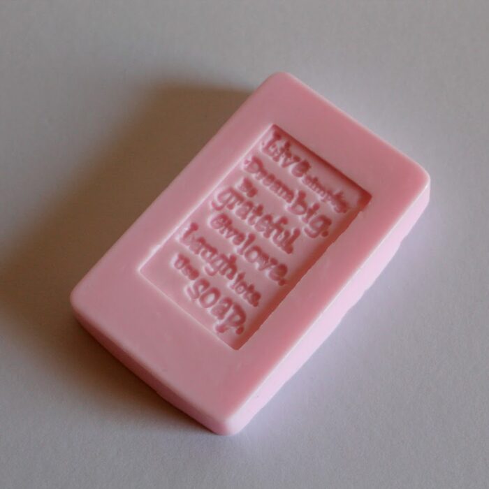 DIY Seife mit Stempeldruck