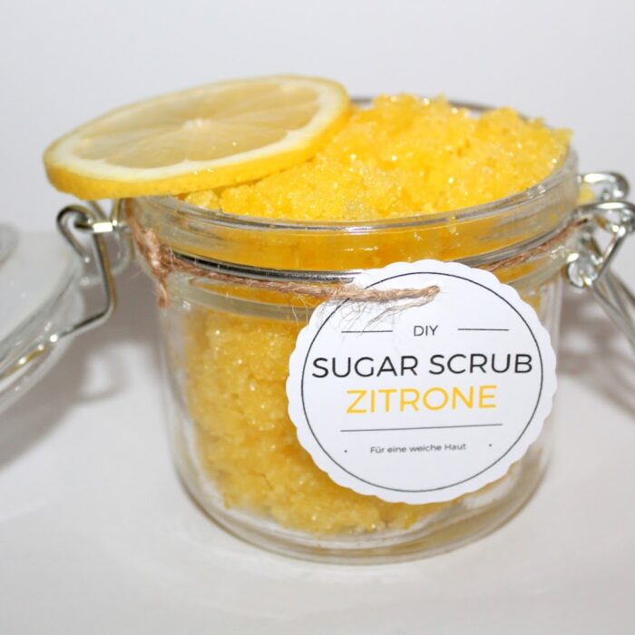 DIY Sugar Scrub / Zuckerpeeling Zitrone ganz einfach selber machen