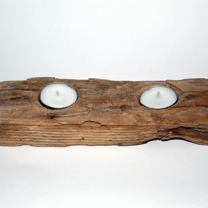 DIY Treibholzteelicht / Teelichthalter