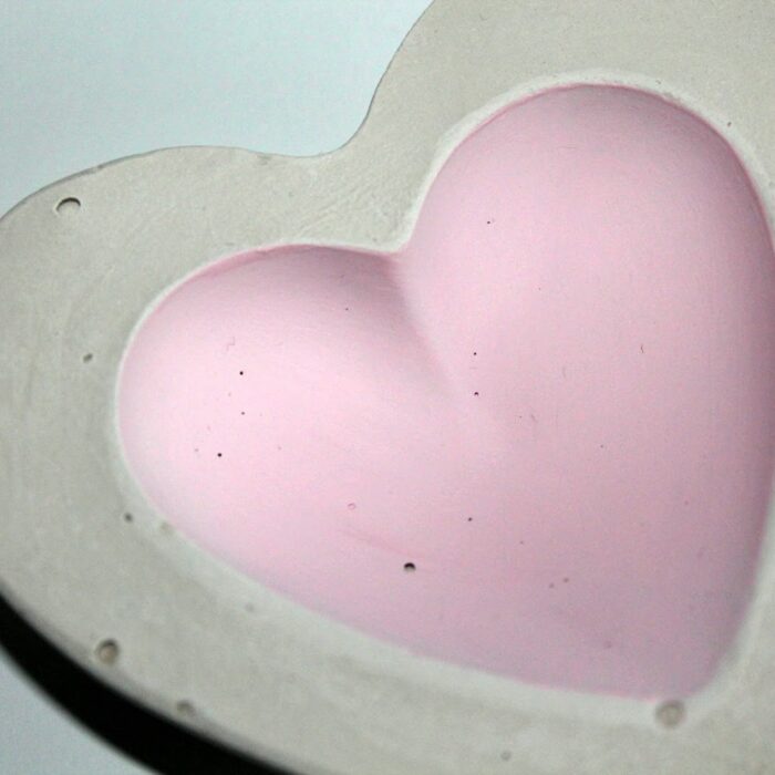 DIY Gips / Beton Schale Herz einfach selber machen - Geschenkidee