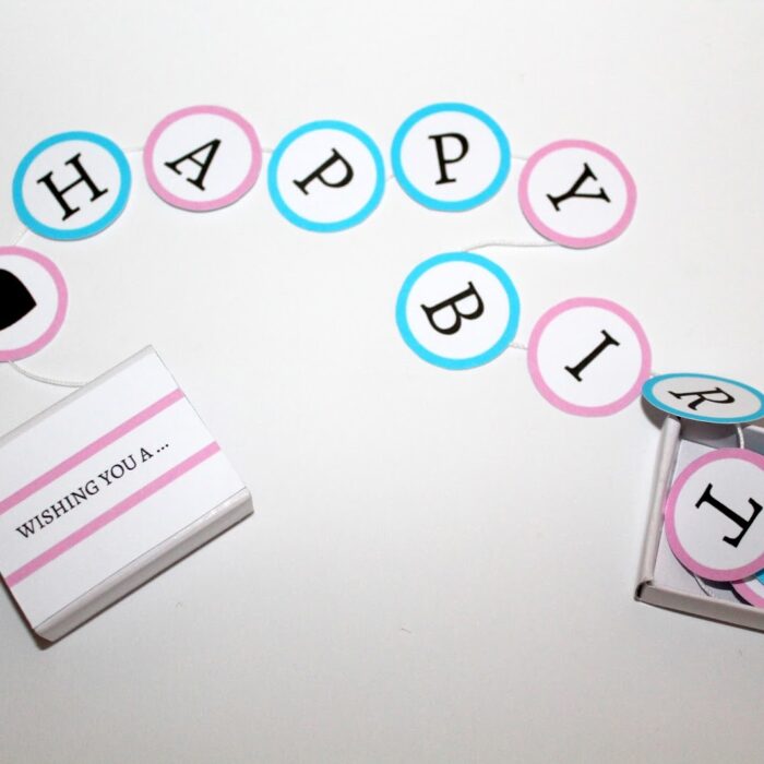 ♡ DIY süßes Geburtstagsgeschenk in einer Streichholzschachtel selber machen! HAPPY BIRTHDAY {mit gratis Printable} ♡