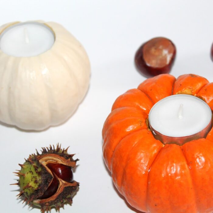 DIY Kürbis Teelichter total schnell selber machen! Must Have für den Herbst!