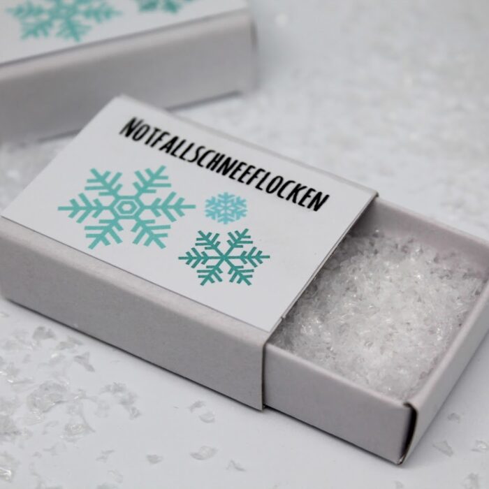☆ DIY super schnelles Wichtelgeschenk: Notfallschneeflocken + Vorlage gratis zum ausdrucken ☆