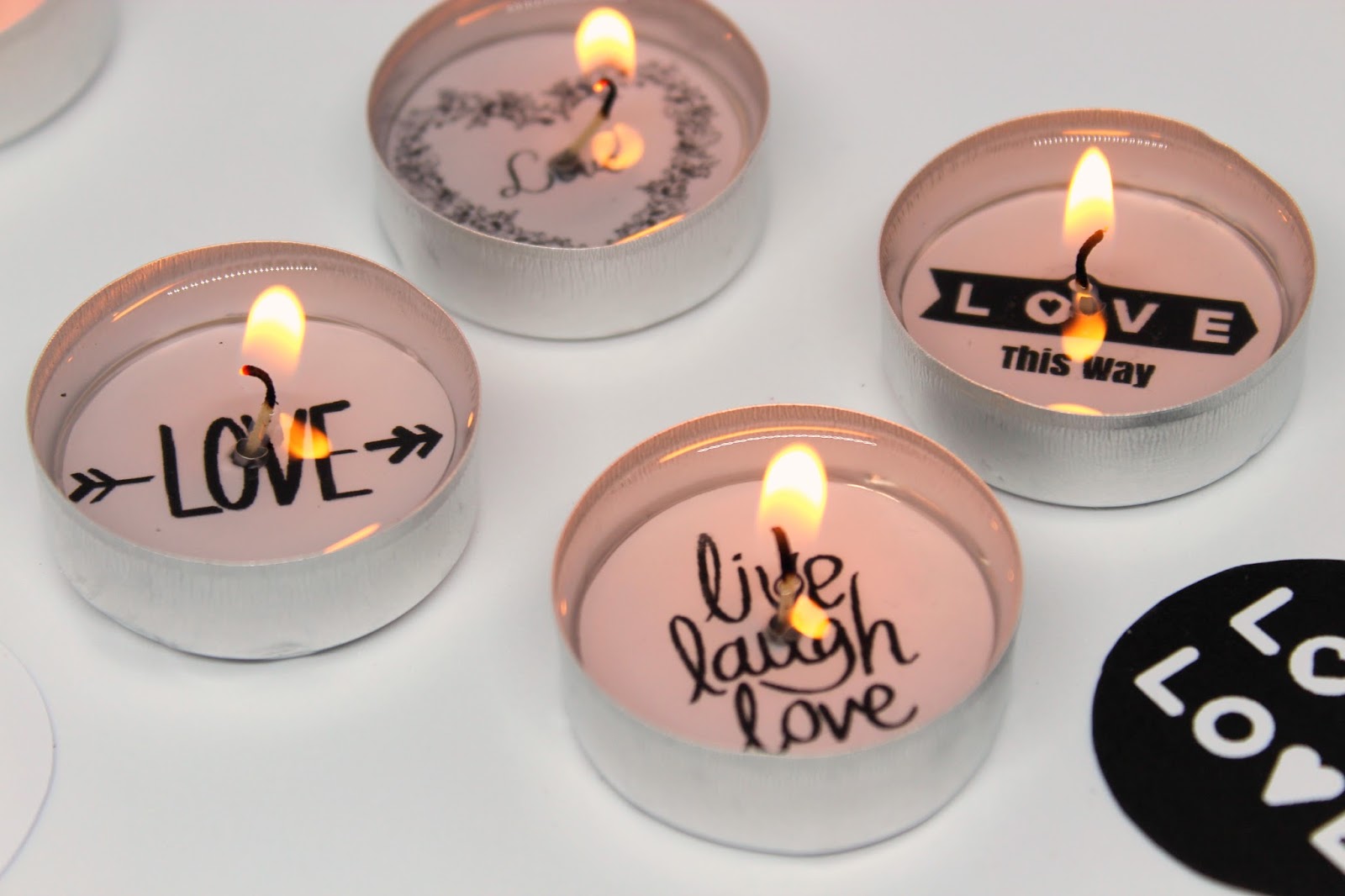 ♡♡♡ DIY: Süße Teelichter mit lieben Sprüchen selber machen mit gratis Printable +Videoanleitung / Das perfekte Geschenk zum Valentinstag