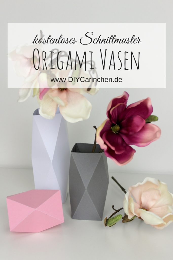 Geniale Dekoration aus Papier: DIY Origami Vasen in weniger als 5 Minuten selber machen {mit gratis Schnittmuster} Geniale Dekoration aus Papier: DIY Origami Vasen in weniger als 5 Minuten selber machen {mit gratis Schnittmuster}