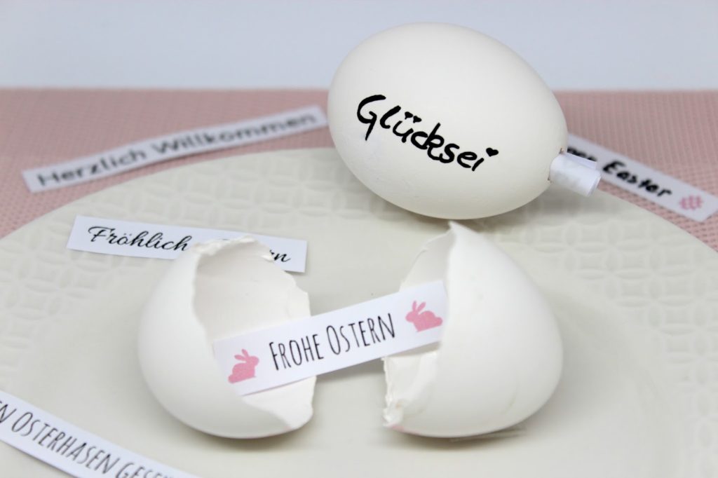 Geniale Geschenkidee für Ostern: DIY Glücksei mit individuellen Nachrichten ganz einfach selber machen + kostenlose Vorlage Geniale Geschenkidee für Ostern: DIY Glücksei mit individuellen Nachrichten ganz einfach selber machen + kostenlose Vorlage