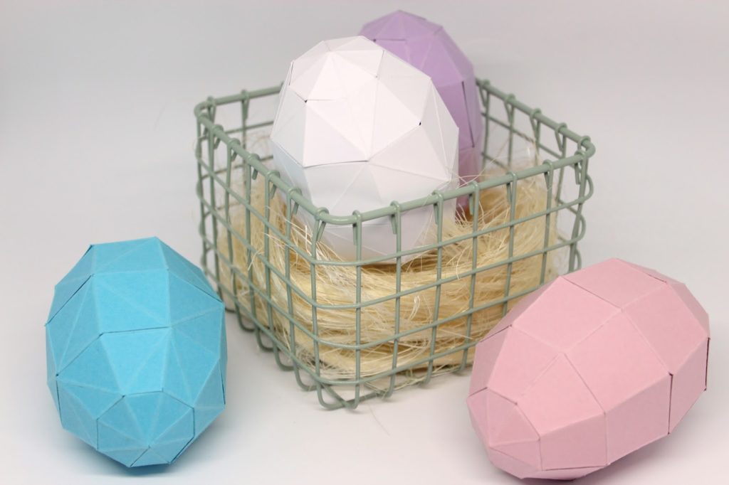 DIY Origami Ostereier aus Papier ganz einfach selber machen - süße Osterdekoration DIY Origami Ostereier aus Papier ganz einfach selber machen - süße Osterdekoration