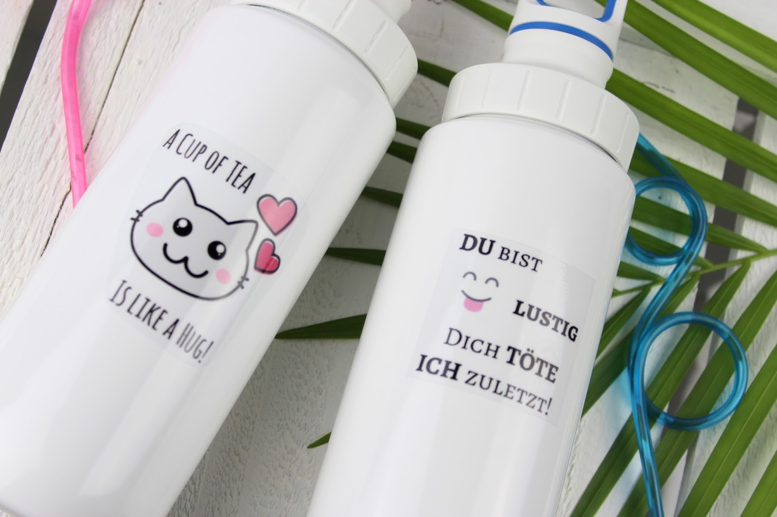 DIY Trinkflaschen selbst gestalten und bedrucken - mit dieser einfachen Bastelanleitung klappt es