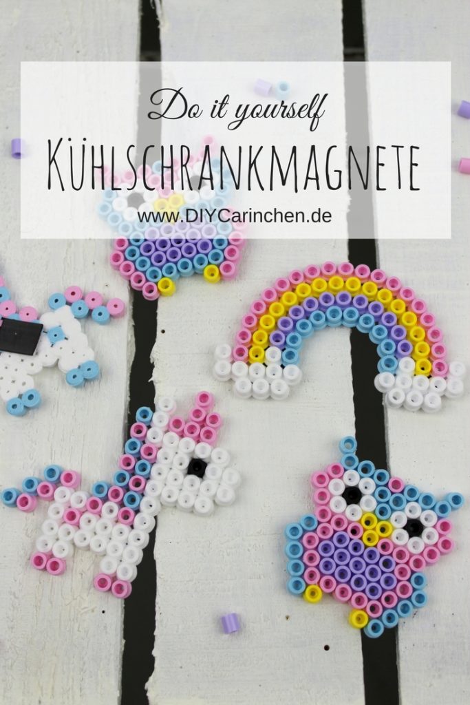 DIY Hama Bügelperlen Einhorn, Regenbogen und Eulen Kühlschrankmagnete ganz einfach selber machen DIY Hama Bügelperlen Einhorn, Regenbogen und Eulen Kühlschrankmagnete ganz einfach selber machen