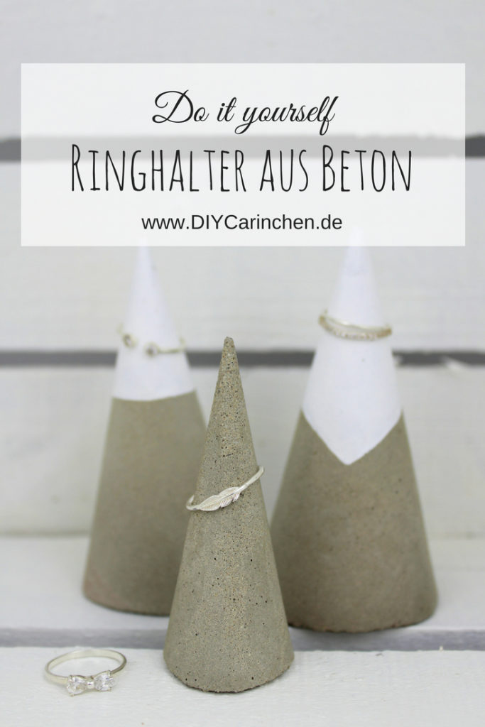 DIY Beton Ringhalter ganz einfach selbermachen - eine tolle Schmuckaufbewahrung DIY Beton Ringhalter ganz einfach selbermachen - eine tolle Schmuckaufbewahrung