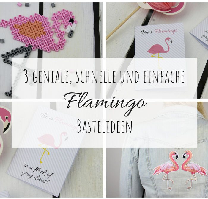 DIY: 3 geniale, schnelle und einfache Flamingo Bastelideen - in nur wenigen Schritten selber gemacht (+kostenlose Vorlage)