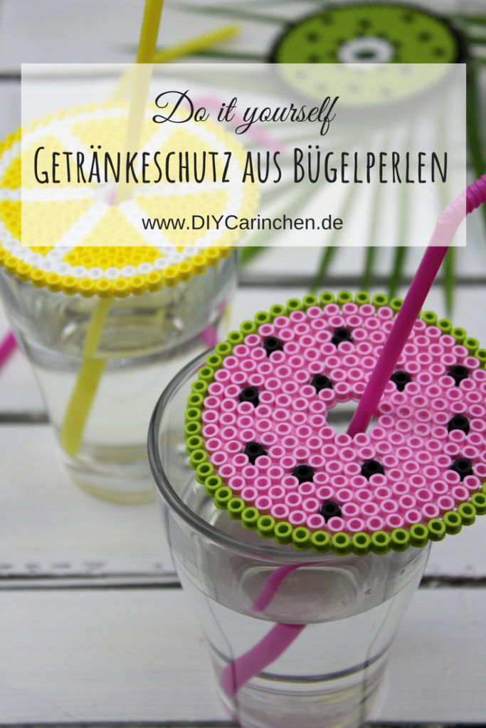 Sommerliches DIY: Getränkeschutzdeckel aus Bügelperlen in 3 sommerlichen Motiven ganz einfach selber machen - super Wespenschutz Sommerliches DIY: Getränkeschutzdeckel aus Bügelperlen in 3 sommerlichen Motiven ganz einfach selber machen - super Wespenschutz