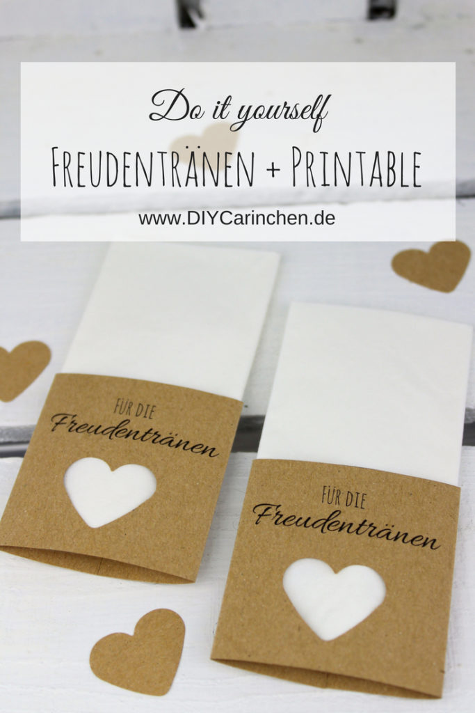 DIY Anleitung: Taschentücher Freudentränen zur Hochzeit ganz einfach selber machen + kostenloses Printable DIY Anleitung: Taschentücher Freudentränen zur Hochzeit ganz einfach selber machen + kostenloses Printable