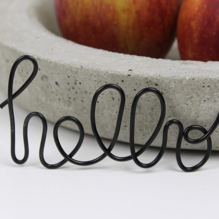 DIY: Hallo Herbst: Lettering mit einem Draht ganz einfach selber machen + Vorlage - super Herbstdeko