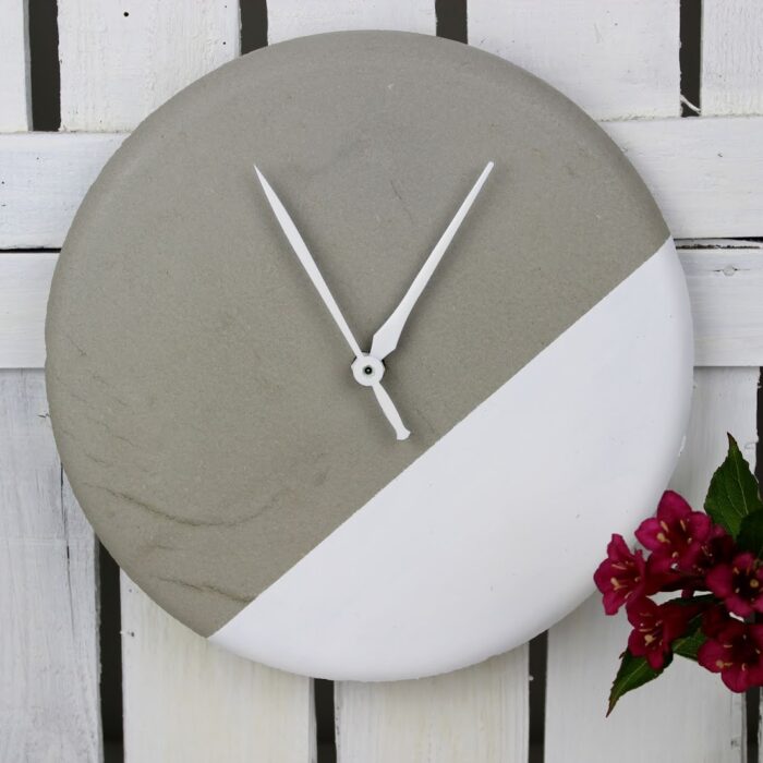 DIY wunderschöne Wanduhr aus Beton selber machen - in nur wenigen Schritten zu eurem Unikat