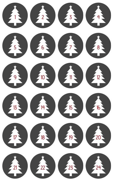 DIY kostenlose Adventskalender Zahlen als PDF zum Ausdrucken - mein Weihnachtsgeschenk für euch