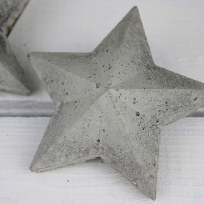DIY 3D Beton Sterne selber machen - eine wundervolle Weihnachtsdeko