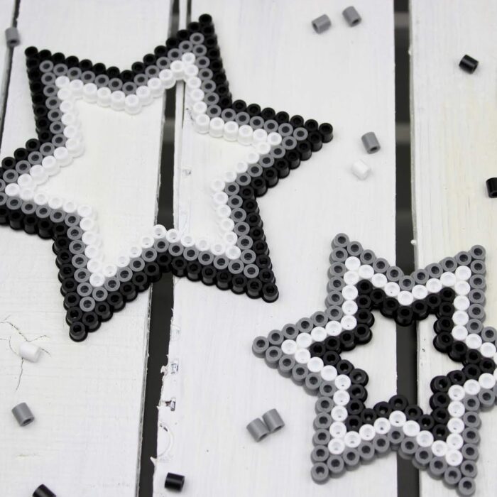 Sterne aus Bügelperlen