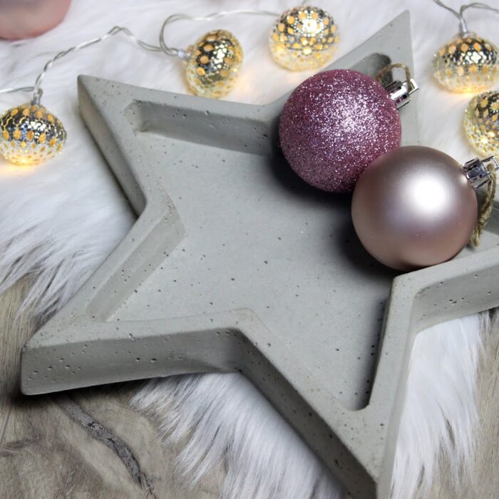 Betonschale Stern Weihnachten