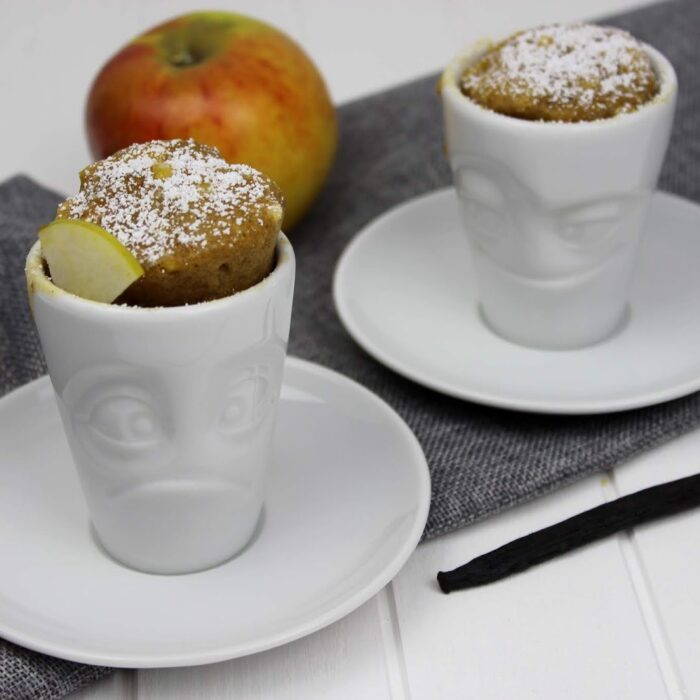 Tassenkuchen Apfen und Nuss