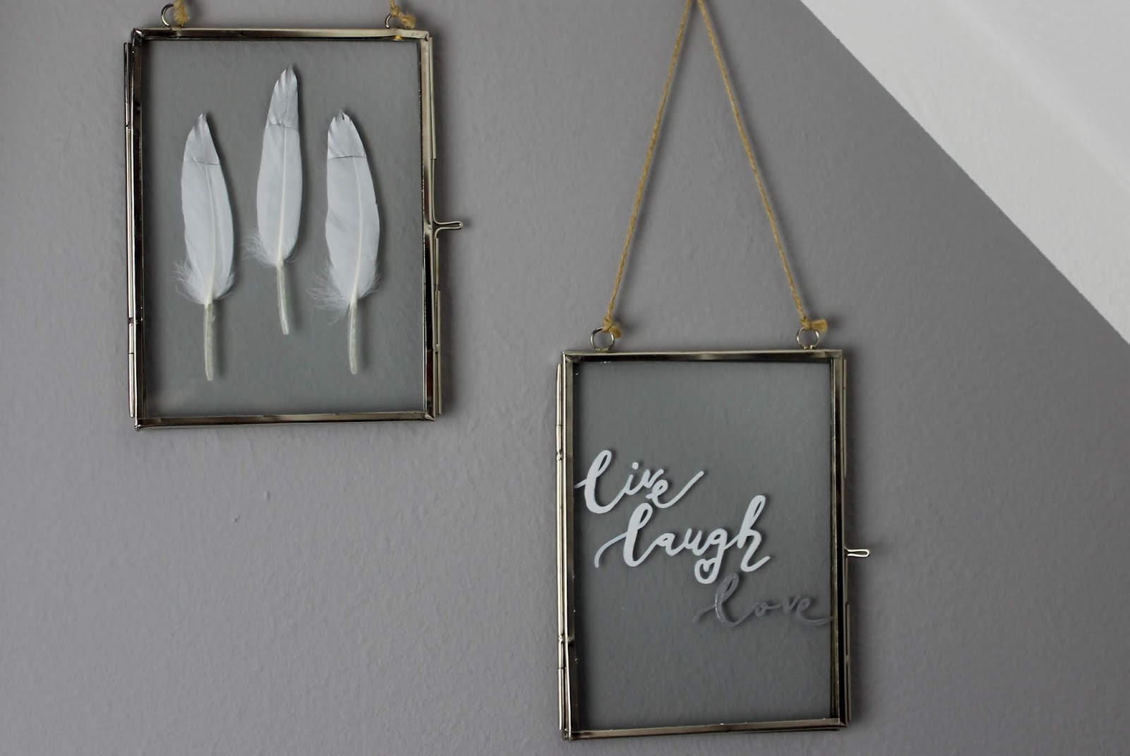 Bilderrahmen, Wand, Feder