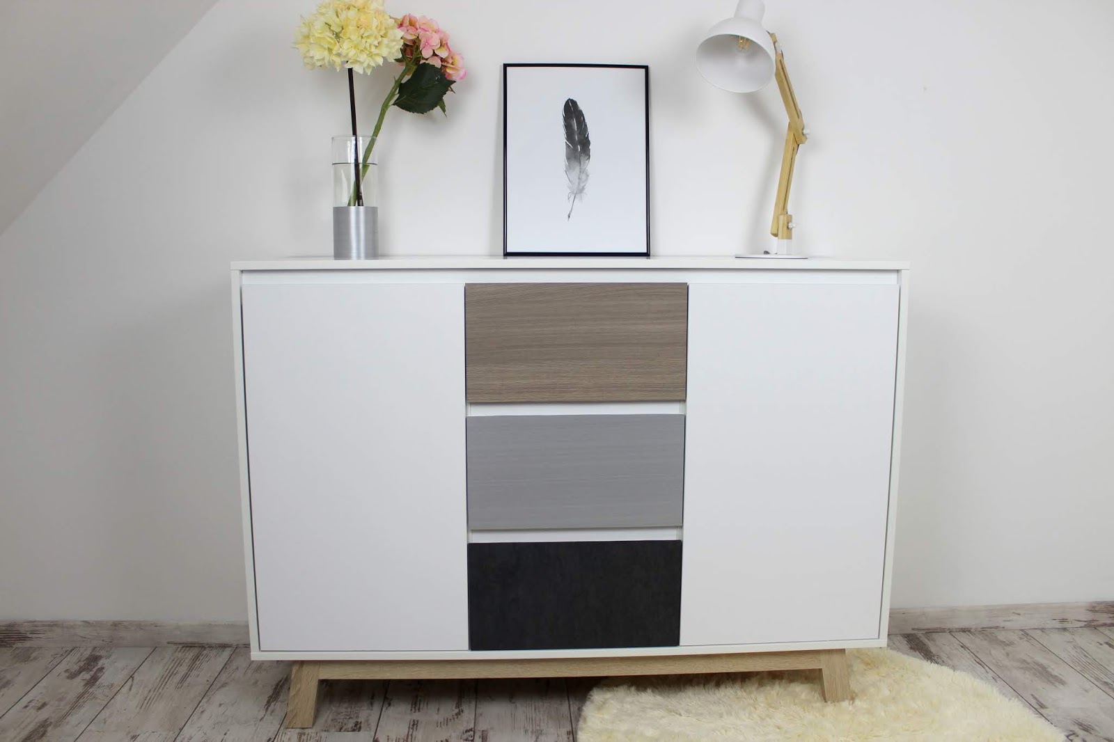 Schrank, Möbelfolie, kleben