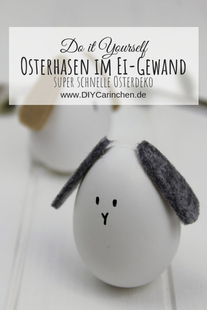 DIY: Osterhasen im Ei-Gewand selber machen - super schnelle Osterdeko DIY: Osterhasen im Ei-Gewand selber machen - super schnelle Osterdeko