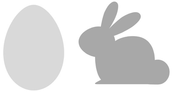 Osterdeko: Osterhase und Ei in String Art auf einer Astscheiben ganz einfach selbermachen + 2 Vorlagen