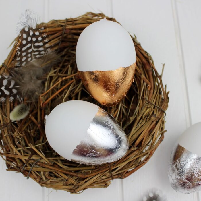 DIY Ostereier mit Blattgold verzieren – in nur wenigen Schritten zu eurer selbstgemachten Osterdeko