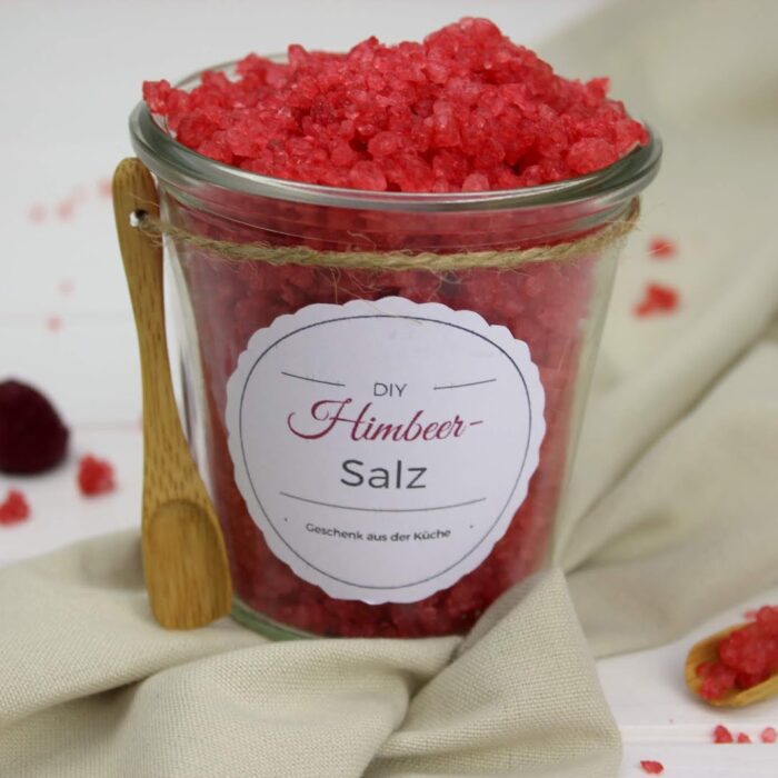 Salz, Himbeersalz, Himbeeren, Geschenk