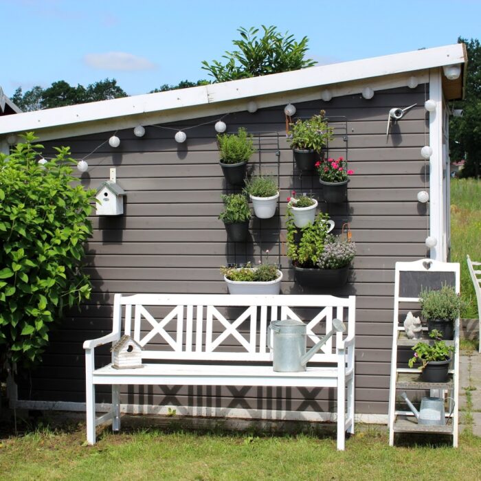 Garten, Pflanzen, Blumentöpfe, Urban Gardening