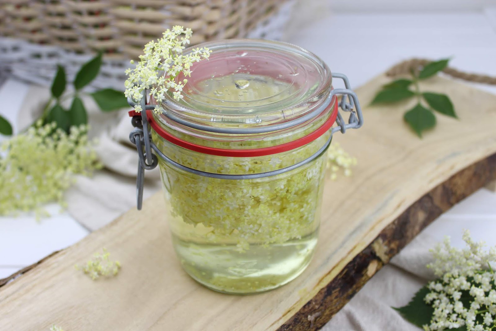 Essig, Holunderblütenessig, Essig, Geschenk