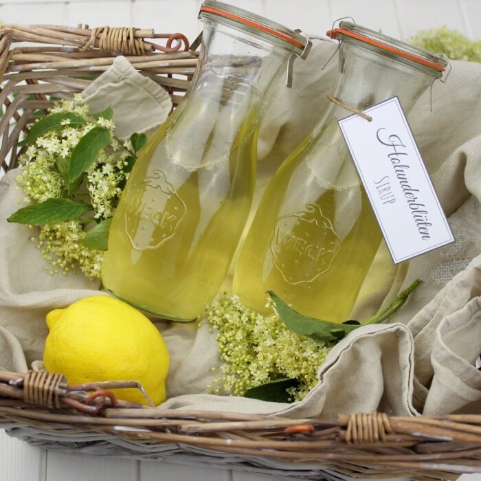 Sirup, Holunderblütensirup, Holunderblüten