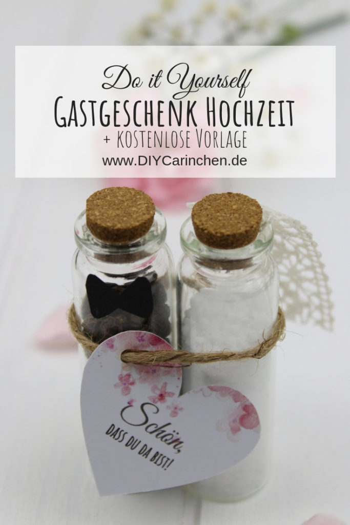 DIY - Gastgeschenk Pfeffer und Salz für die Hochzeit ganz einfach selber machen DIY - Gastgeschenk Pfeffer und Salz für die Hochzeit ganz einfach selber machen