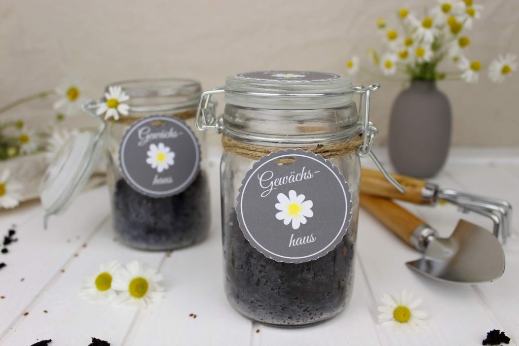 DIY - Mini Gewächshaus im Glas - perfekte Geschenkidee für den Sommer + gratis Etikett DIY - Mini Gewächshaus im Glas - perfekte Geschenkidee für den Sommer + gratis Etikett
