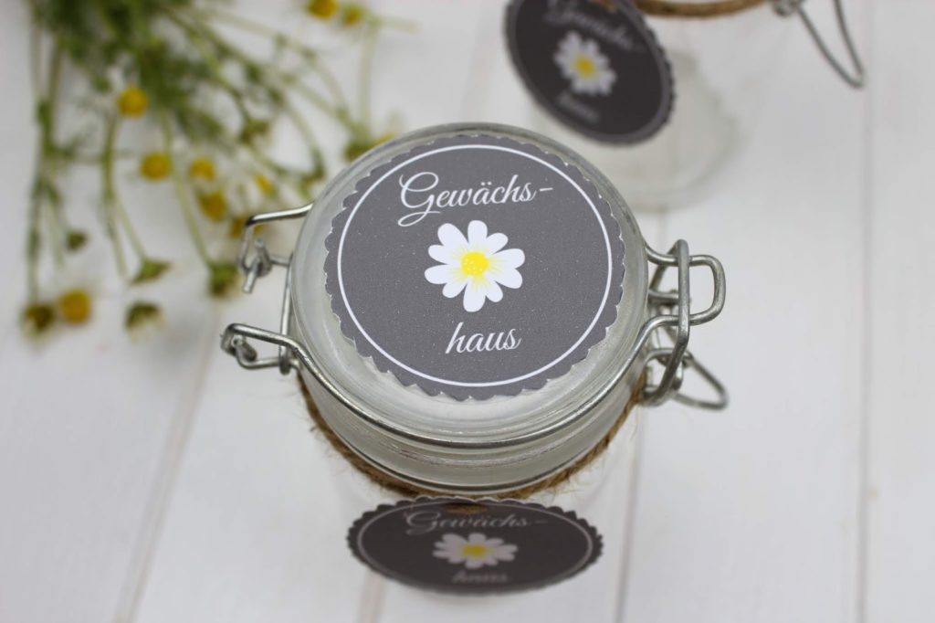 DIY - Mini Gewächshaus im Glas - perfekte Geschenkidee für den Sommer + gratis Etikett DIY - Mini Gewächshaus im Glas - perfekte Geschenkidee für den Sommer + gratis Etikett