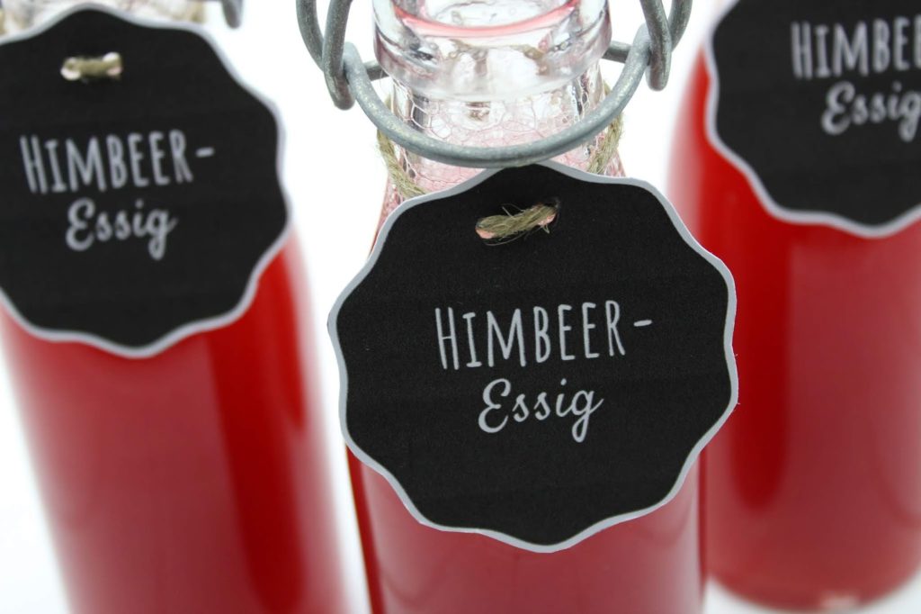 Rezept - Himbeeressig selber machen - so einfach geht es + kostenlose Vorlage Rezept - Himbeeressig selber machen - so einfach geht es + kostenlose Vorlage