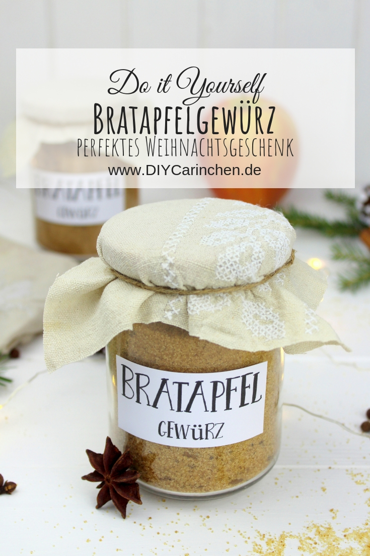 Rezept - Bratapfelgewürz selber machen - perfektes Weihnachtsgeschenk
