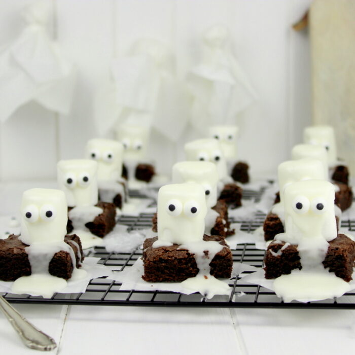 Rezept Halloween Geister-Brownies